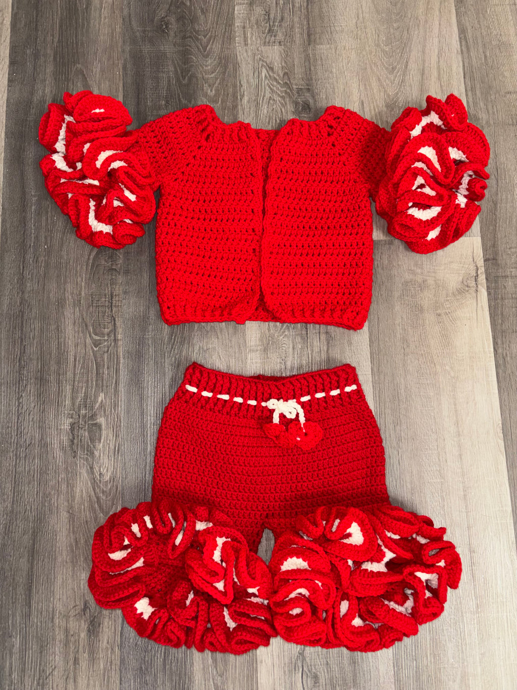 Crochet Ruffle Set