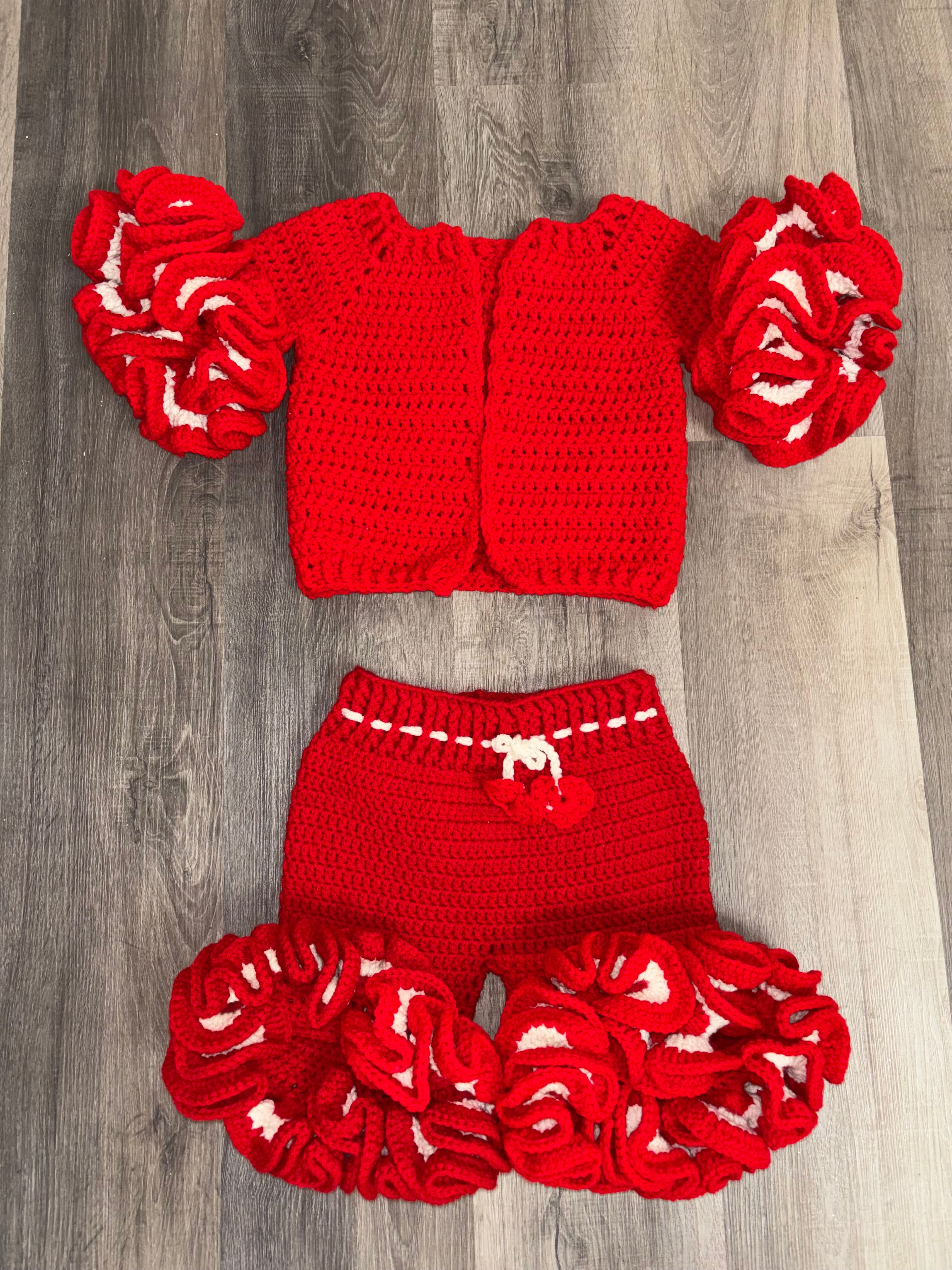 Crochet Ruffle Set